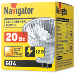 Лампа Navigator 94 200 MR11 20W 12V 2000h. Фото 2