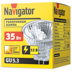 Лампа Navigator 94 203 MR16 35W 12V 2000h. Фото 2