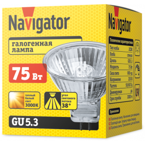 Лампа Navigator 94 207 JCDR 75W G5.3 230V 2000h. Фото 2
