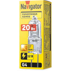 Лампа Navigator 94 210 JC 20W clear G4 12V 2000h. Фото 2