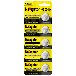 Элемент питания Navigator 94 764 NBT-CR2025-BP5. Фото 2