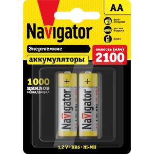 Аккумулятор Navigator 94 463 NHR-2100-HR6-BP2. Фото 1