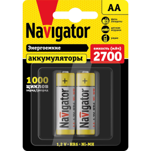 Аккумулятор Navigator 94 465 NHR-2700-HR6-BP2. Фото 1