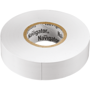Изолента Navigator 71 102 NIT-B15-20/WH белая. Фото 1