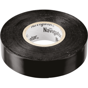 Изолента Navigator 71 103 NIT-B15-20/BL чёрная. Фото 1
