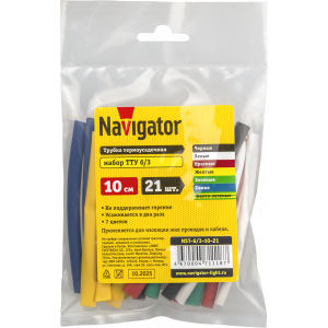 Термо трубка Navigator 71 118 NST-6/3-10-21 (21шт/упак). Фото 2