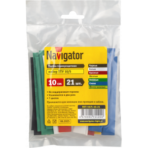 Термо трубка Navigator 71 120 NST-10/5-10-21 (21шт/упак). Фото 2