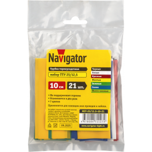 Термо трубка Navigator 71 127 NST-25/12.5-10-21 (21шт/упак). Фото 2