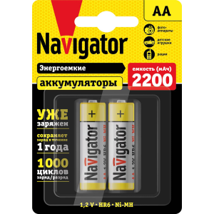 Аккумулятор Navigator 94 785 NHR-2200-HR6-RTU-BP2. Фото 1