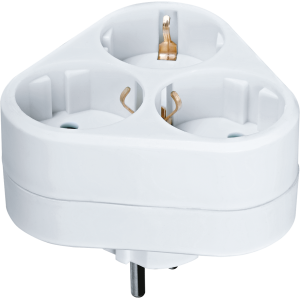 Разветвитель Navigator 94 693 NAD-S-3E-WH 3 гн. (треугольник) с/з. Фото 1