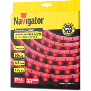 СД Лента Navigator 71 406 NLS-3528R60-4.8-IP65-12V R5. Фото 2