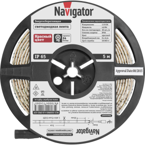 СД Лента Navigator 71 406 NLS-3528R60-4.8-IP65-12V R5. Фото 3