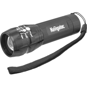 Фонарь Navigator 94 967 NPT-CM03-3AAA алюм. 1LEDх3Вт, фокус, блист.. Фото 1