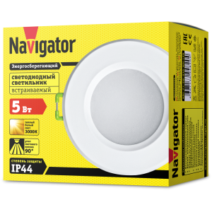 Светильник Navigator 94 820 NDL-P1-5W-830-WH-LED(аналог R50 40 Вт d83). Фото 3