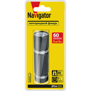 Фонарь Navigator 71 585 NPT-CM15-3AAA алюм. 1LEDx1Вт.. Фото 2