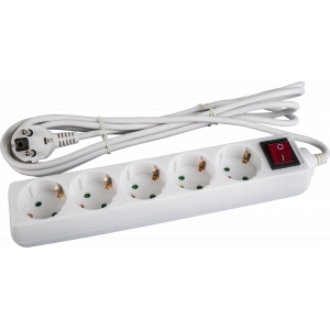 Удлинитель Navigator 71 558 NPE-S-05-500-ESC-3x0.75 с/з с выкл. 5 гн. 5м. Фото 1