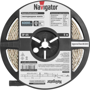 СД Лента Navigator 71 763 NLS-3528СW60-4.8-IP65-12V R5. Фото 3