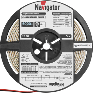 СД Лента Navigator 71 764 NLS-3528СW120-9.6-IP20-12V R5. Фото 3