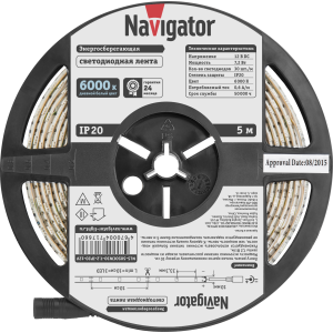 СД Лента Navigator 71 766 NLS-5050СW30-7.2-IP20-12V R5. Фото 3
