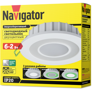 Светильник Navigator 71 815 NDL-RC1-6-2W-R120-WG-LED. Фото 4