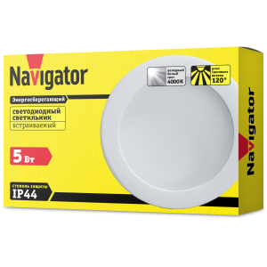 Светильник Navigator 71 274 NDL-RP4-5W-840-WH-LED. Фото 3