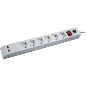 Сетевой фильтр Navigator 71 864 NSP-USB-06-180-ESC-3x1 сет фильтр, 6 гн 1.8м. Фото 2