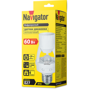 Датчик Navigator 71 962 NS-IRM01-WH Датчик движения ИК. Фото 2