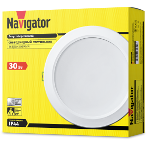 Светильник Navigator 71 694 NDL-P1-30W-840-WH-LED(d222). Фото 2
