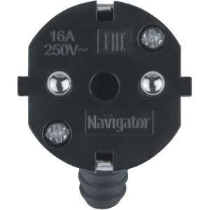 Вилка Navigator 61 361 NCA-PL03-16A-E-WH угловая с/з белая. Фото 2