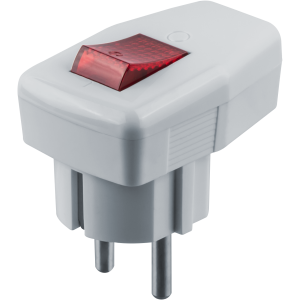 Вилка Navigator 61 364 NCA-PL05-16A-ESC-WH угловая с/з с/выключ. белая. Фото 3