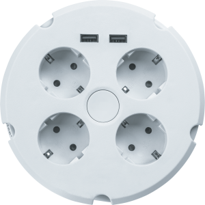 Удлинитель Navigator 61 456 NPE-USB02-04-150-ESC-3X1с/з выкл.4 гн.1.5м USB2.1A. Фото 2