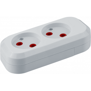 Колодка Navigator 61 583 NCA-BL01-02-X-WH 2гн б/з АБС пластик. Фото 1