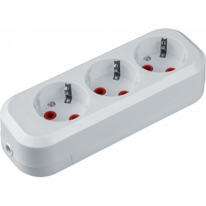 Колодка Navigator 61 584 NCA-BL01-03-E-WH 3гн с/з АБС пластик. Фото 1