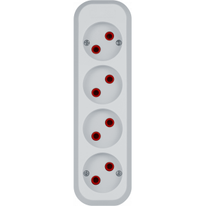 Колодка Navigator 61 587 NCA-BL01-04-X-WH 4гн б/з АБС пластик. Фото 2