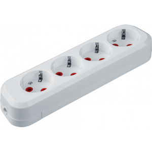 Колодка Navigator 61 586 NCA-BL01-04-E-WH 4гн с/з АБС пластик. Фото 1