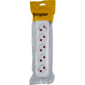 Колодка Navigator 61 589 NCA-BL01-05-X-WH 5гн б/з АБС пластик. Фото 4