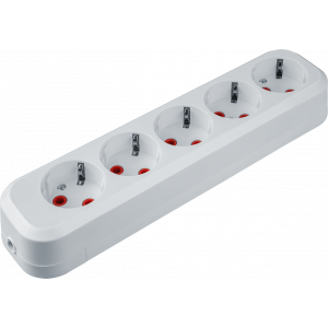 Колодка Navigator 61 588 NCA-BL01-05-E-WH 5гн с/з АБС пластик. Фото 1