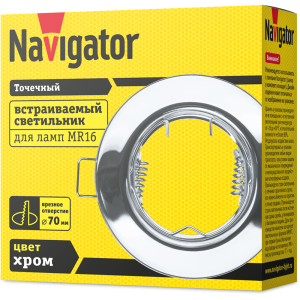 Светильник Navigator 61 598 NFS-R1-003-MR16-GU5.3 (хром). Фото 3