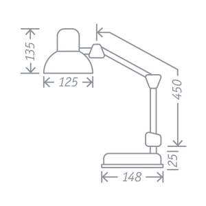 Светильник Navigator 61 643 NDF-D023-60W-WH-E27 на основании, белый. Фото 3