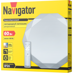 Светильник Navigator 61 662 NBL-RC02-36-MK-IP20-LED хрусталь. Фото 4
