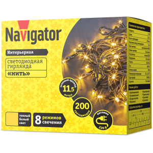 Гирлянда Navigator 61 819 NGF-S01-200WW-5-11.5m-230-C8-G-IP20. Фото 2