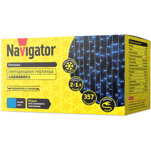 Гирлянда Navigator 61 870 NGF-C01-357B-8-2x1.5m-230-TR-IP44. Фото 2