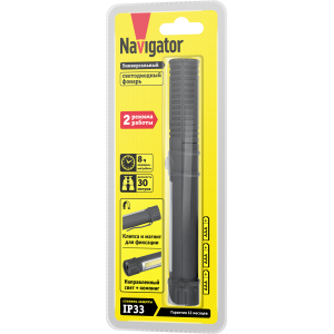 Фонарь Navigator 14 030 NPT-W05-3AAA для работы 1LED(1Вт)+1COB LED(1Вт),блист.. Фото 2