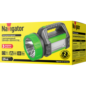 Фонарь Navigator 14 032 NPT-SP18-ACCU Прож/кемп.1LED,5Вт+20LED,10Вт 250лм,АКБ2Ач. Фото 2