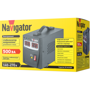 Стабилизатор напряжения Navigator 61 765 NVR-RF1-500. Фото 2