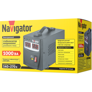 Стабилизатор напряжения Navigator 61 766 NVR-RF1-1000. Фото 2