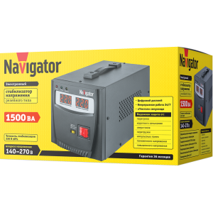 Стабилизатор напряжения Navigator 61 767 NVR-RF1-1500. Фото 2