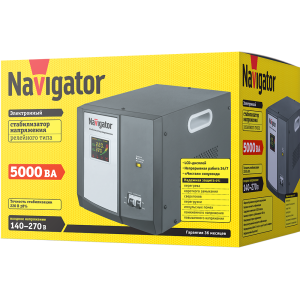 Стабилизатор напряжения Navigator 61 770 NVR-RF1-5000. Фото 2