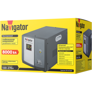 Стабилизатор напряжения Navigator 61 771 NVR-RF1-8000. Фото 2