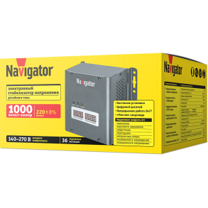 Стабилизатор напряжения Navigator 61 775 NVR-RW1-1000. Фото 2